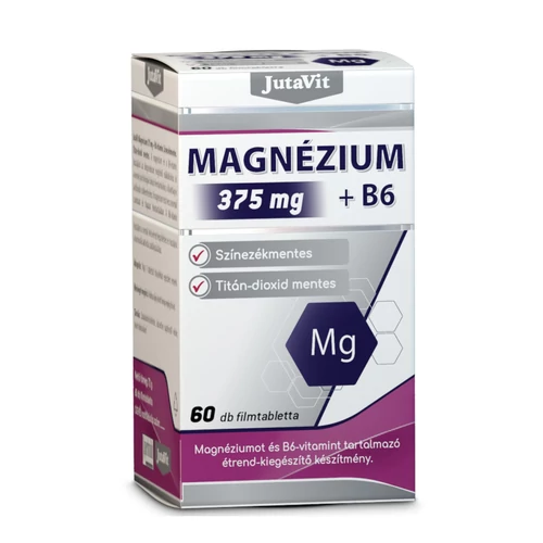 JutaVit Magnézium 375mg+B6 vitamin - 60 db - Natur Reform