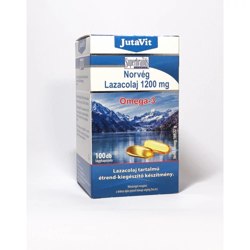 JutaVit Norvég lazacolaj 1200 mg Omega 3 - 100 db – Natur Reform