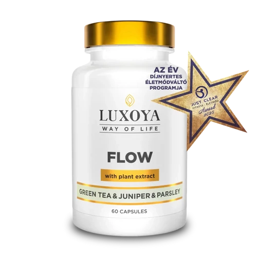 LUXOYA FLOW - KOFFEINT TARTALMAZÓ ÉTREND-KIEGÉSZÍTŐ KAPSZULA NÖVÉNYI KIVONATOKKAL ÉS MAGNÉZIUMMAL 60 db