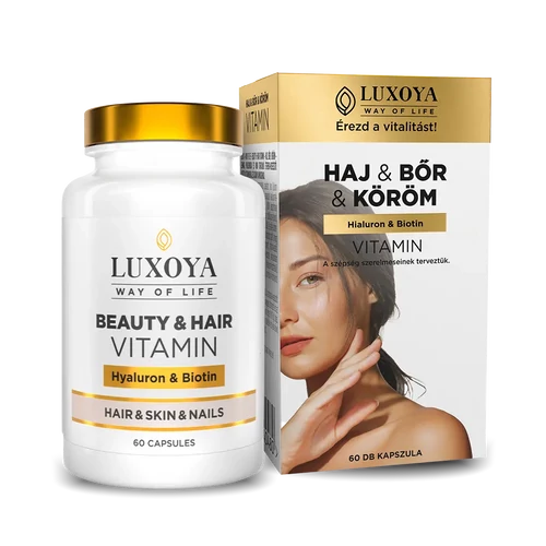 LUXOYA BEAUTY &amp; HAIR VITAMIN - HAJ &amp; BŐR &amp; KÖRÖM VITAMIN 60 db
