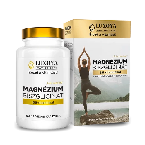 LUXOYA Magnézium-biszglicinát B6-vitaminnal 60 db 