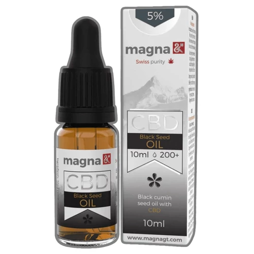 Magna G&amp;T 5% CBD Olaj 500mg - 10ml Fekete köménymagolajban