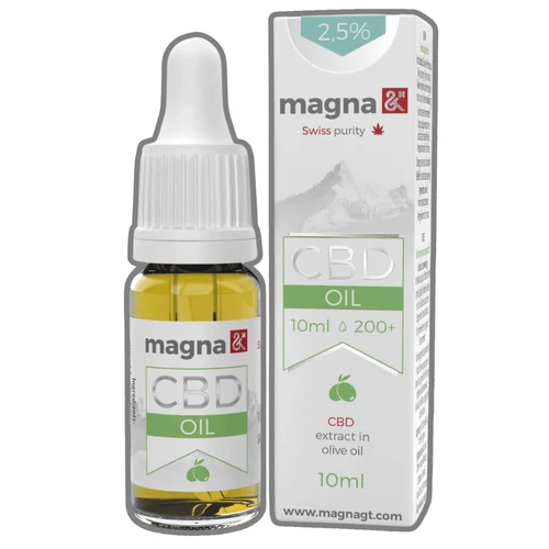 Magna G&amp;T 2,5% CBD Olaj 250mg - 10ml – Natur Reform