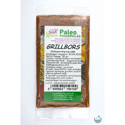 Szafi Reform paleo grillbors fűszerkeverék 30 g