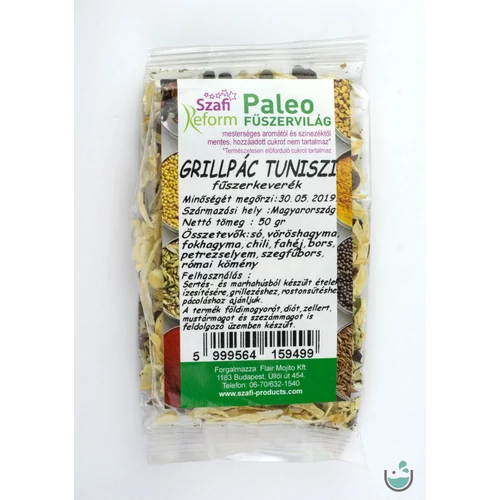 Szafi Reform paleo grillpác tuniszi fűszerkeverék 50 g