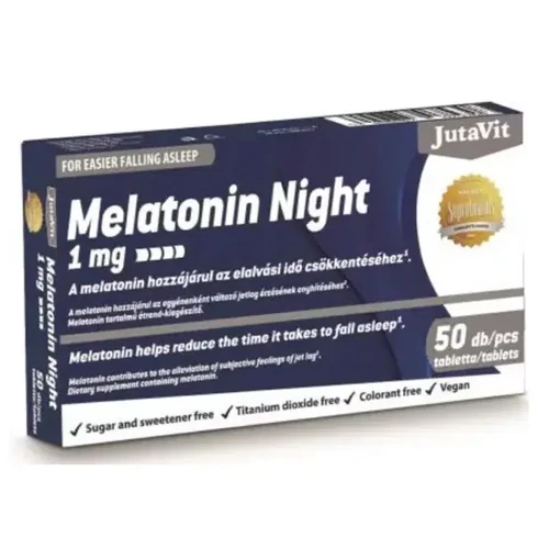 JutaVit Melatonin Night 1mg - 50 db - Natur Reform