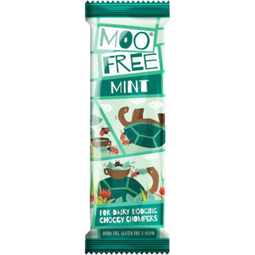 Moo Free Mini moo tejmentes mentolos csokoládé szelet 20 g - Natur Reform