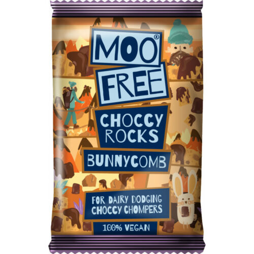 Moo Free Choccy rocks - bunnycomb 35 g - Natur Reform