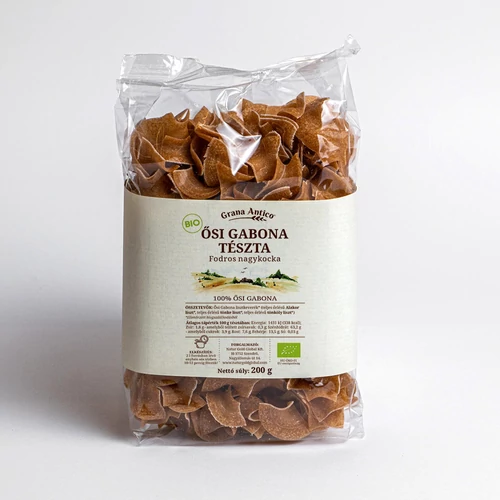 Grana Antico Bio ősi gabona tészta, fodros nagykocka 200 g     - Natur Reform