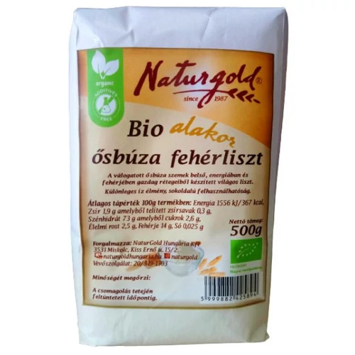 NaturGold Bio alakor ősbúza fehérliszt 500 g - Natur Reform