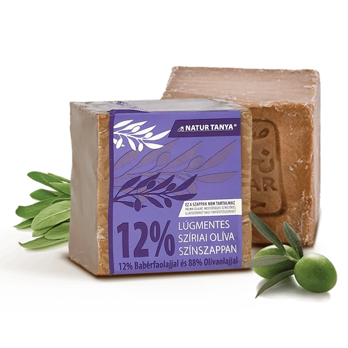 Natur Tanya® Lúgmentes Színszappan - 12% Babérfaolaj és 88% Olívaolaj 200 g - Natur Reform