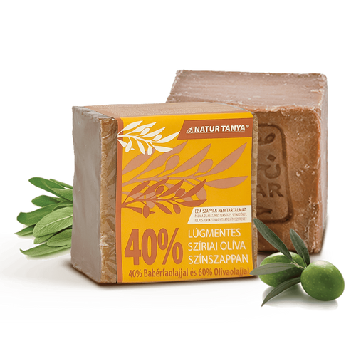 Natur Tanya® Lúgmentes Színszappan - 40%-os bio babérfaolaj tartalom 185  g - Natur Reform