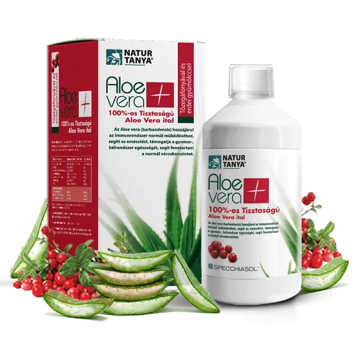 Natur Tanya® S. 100%-os Aloe vera ital, tőzegáfonyával és erdei gyümölccsel 1000 ml - Natur Reform