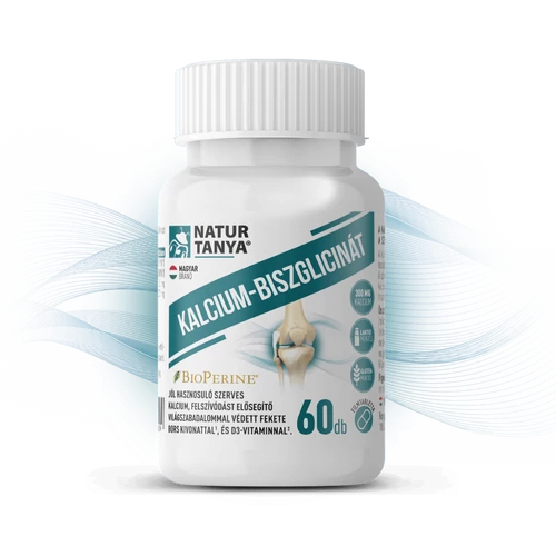 Natur Tanya® KALCIUM-BISZGLICINÁT - világszabadalommal védett BioPerine® és D3-vitamin 60 db – Natur Reform