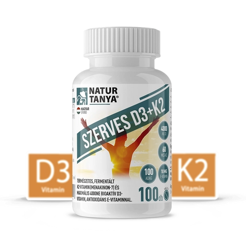 Natur Tanya® Szerves D3 és K2-vitamin 100 db – Natur Reform