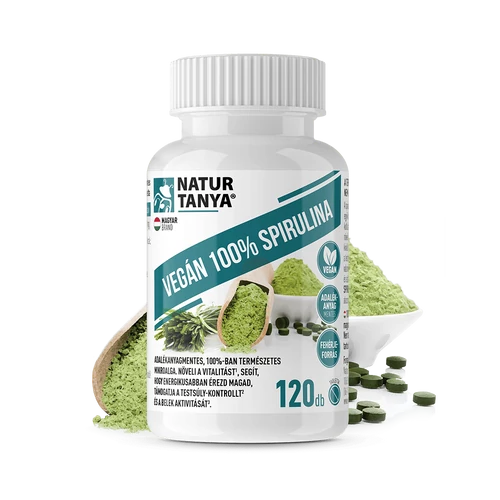 Natur Tanya® Vegán 100% Spirulina 120 db - Natur Reform