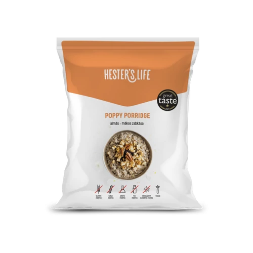 Hester’s Life poppy porridge - almás mákos zabkása 50 g