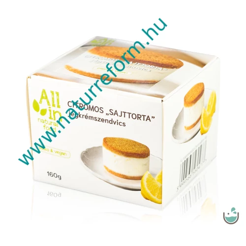 ALL IN natural food Citromos torta jégkrémszendvics 160 g