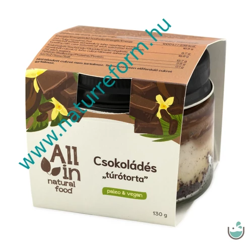 ALL IN natural food Csokoládés túrótorta 130 g – Natur Reform