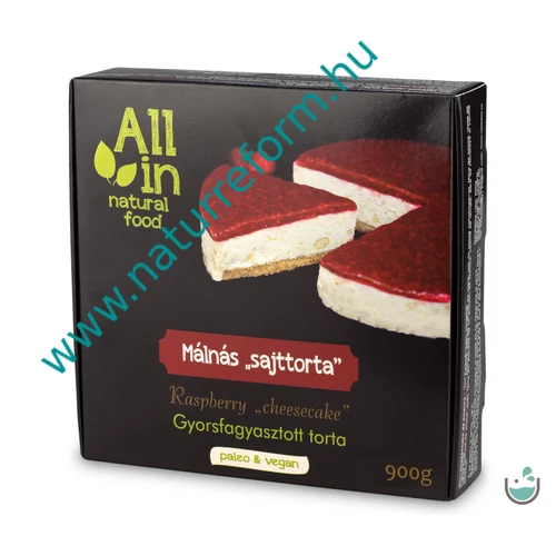 ALL IN natural food Málnás torta (fagyasztott) 900 g