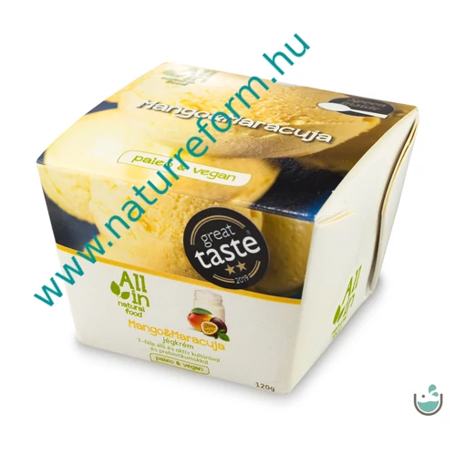 ALL IN natural food Mangó &amp; maracuja jégkrém 120 g – Natur Reform