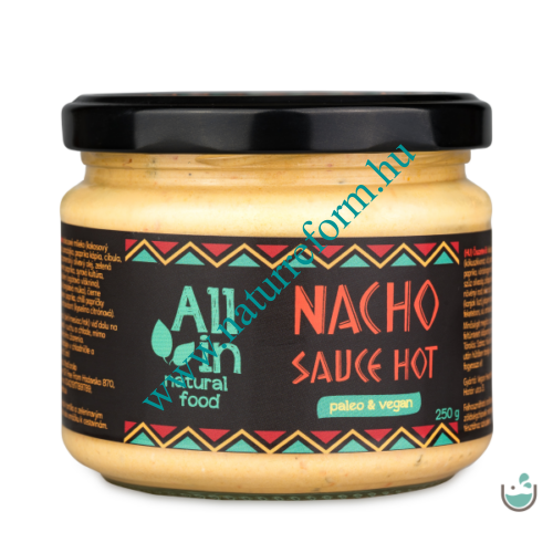ALL IN natural food Nacho sauce HOT (csípős) 250 g – Natur Reform