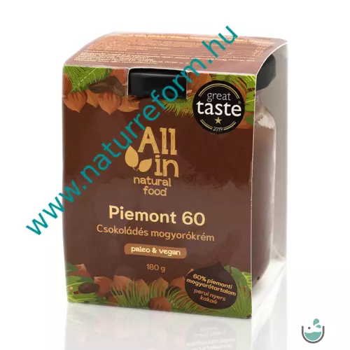 ALL IN natural food Piemont 60 Csokoládés Mogyorókrém 180 g – Natur Reform