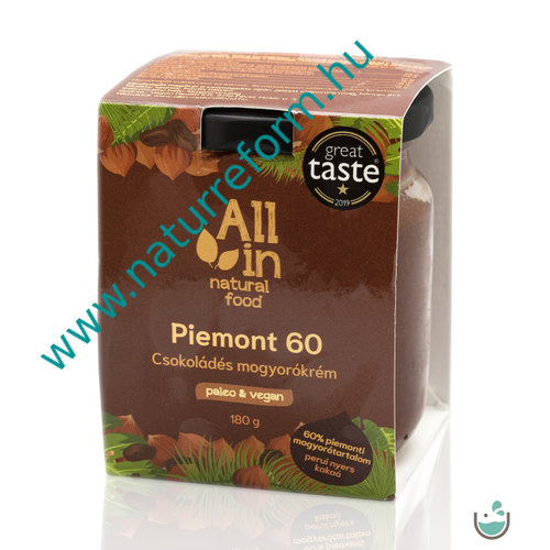 ALL IN natural food Piemont 60 Csokoládés Mogyorókrém 180 g – Natur Reform
