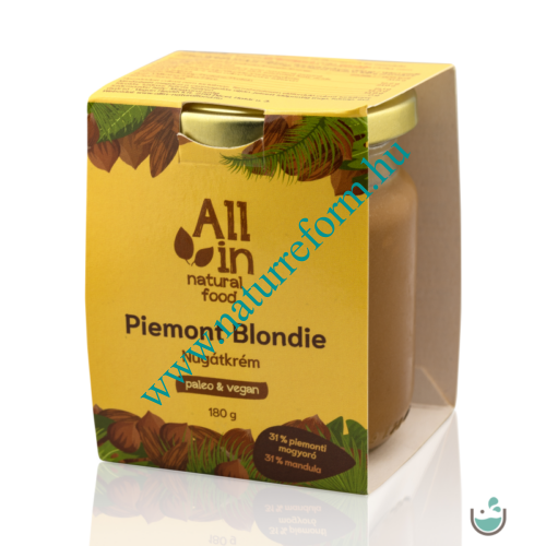 ALL IN natural food Piemont Blondie Mandulás Nugátkrém 180 g – Natur Reform