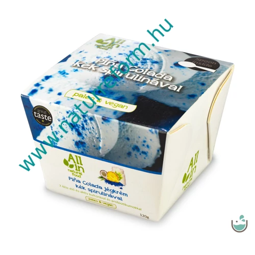 ALL IN natural food Pina Colada kék spirulinával jégkrém 120 g – Natur Reform