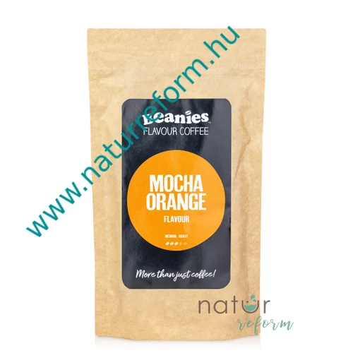 Beanies Mocha narancs ízű szemes kávé 125 g – Natur Reform