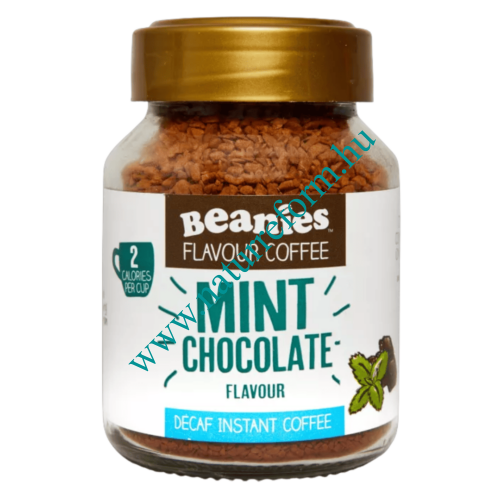 Beanies Csokoládé menta ízű koffeinmentes instant kávé 50 g