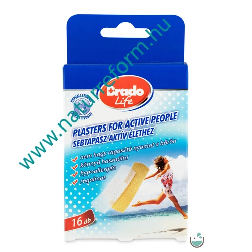 BradoLife sebtapasz aktív élethez 16 db – Natur Reform
