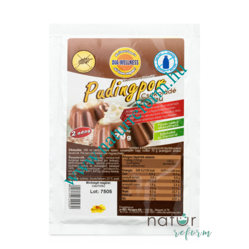 Dia-Wellness Csokoládé ízű pudingpor 70 g - Natur Reform