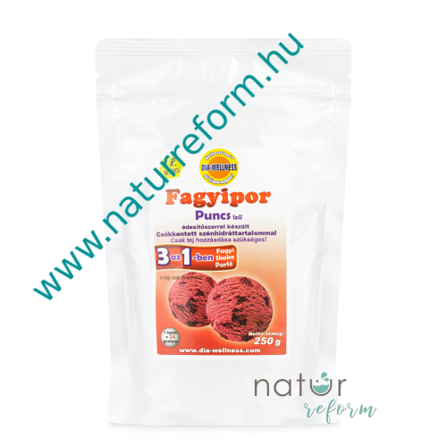 Dia-Wellness Puncs ízű fagyipor 250 g – Natur Reform