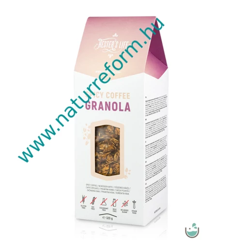 Hester’s Life Spicy Coffee granola – fűszeres kávés granola 320 g – Natur Reform