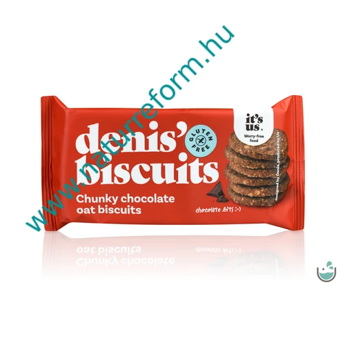 It’s us Denis’ Gluténmentes keksz zabpehellyel és csokoládéval 50 g – Natur Reform