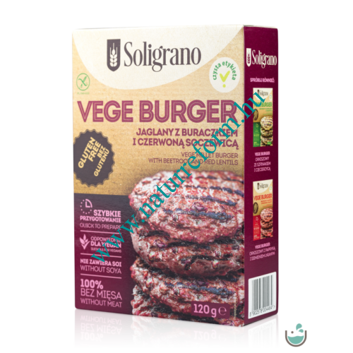 Soligrano Gluténmentes Vegán Burger Alappor 120 g – Natur Reform
