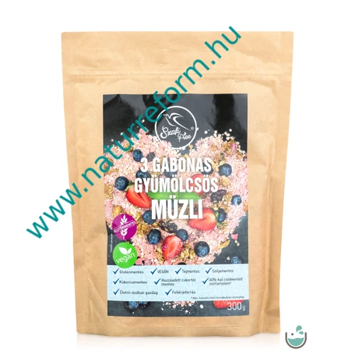 Szafi Free 3 gabonás gyümölcsös müzli (gluténmentes) 300 g – Natur Reform