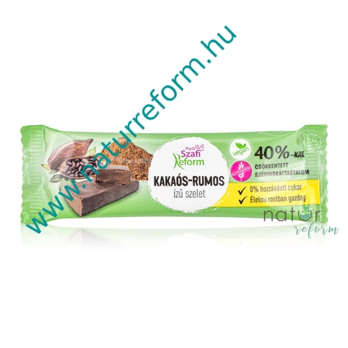 Szafi Reform Kakaós-Rumos ízű szelet 25 g – Natur Reform