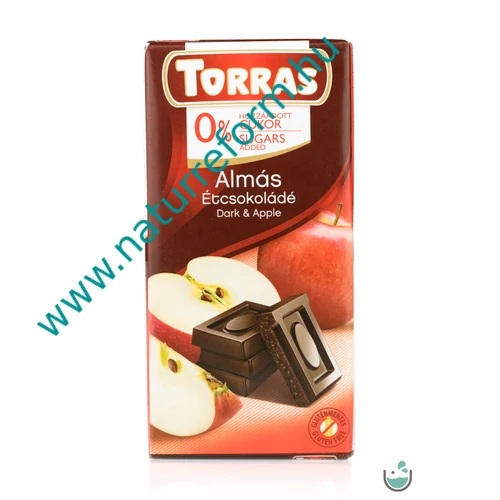 Torras Almás vegán étcsokoládé hozzáadott cukor nélkül 75 g – Natur Reform