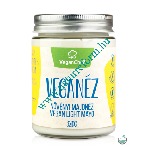 VeganChef Veganéz Light – gluténmentes növényi majonéz üveges 320 g – Natur Reform