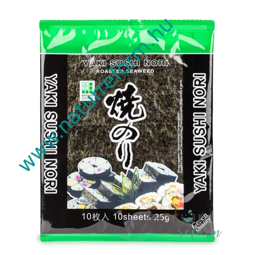 Yaki Sushi Nori Tengeri algalapok 10 db, 25 g