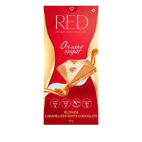 RED Delight Karamellizált fehér csokoládé édesítőszerekkel 85 g