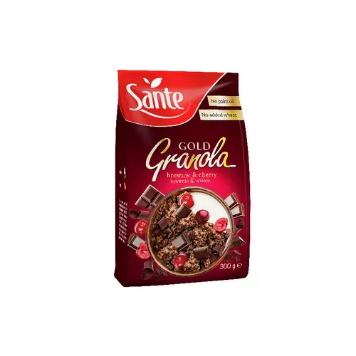 Sante Granola Gold  brownie- meggy ropogós müzli 300 g - Natur Reform - Natur Reform