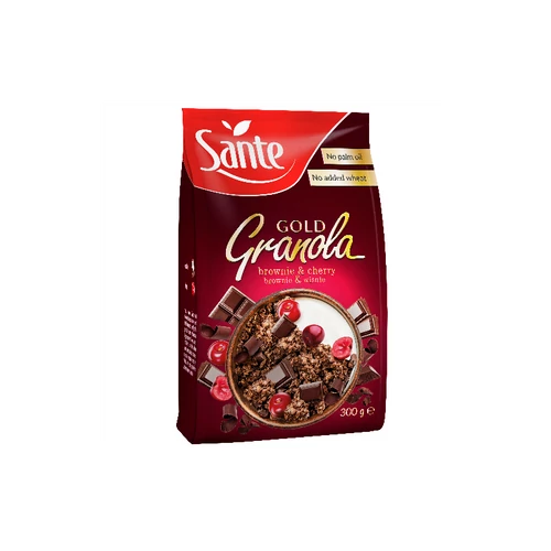 Sante Granola Gold  brownie- meggy ropogós müzli 300 g - Natur Reform - Natur Reform