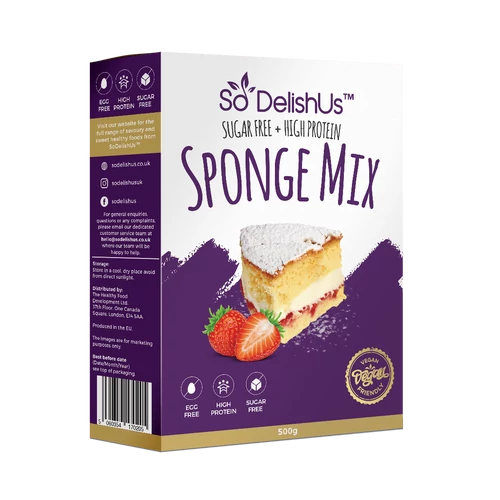 SoDelishUs piskóta-sponge mix 500g - Natur Reform