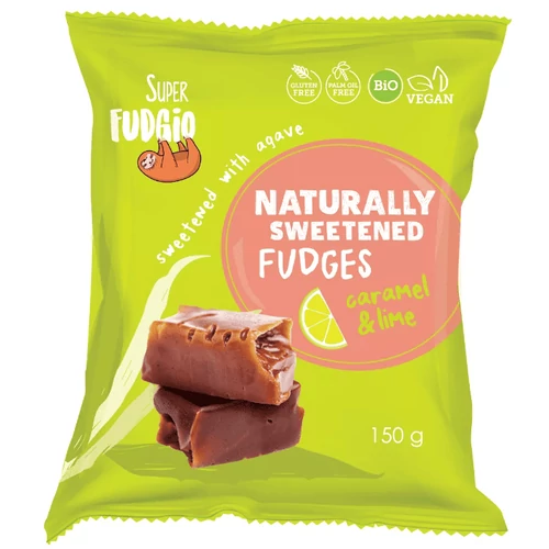Super Fudgio Bio Tejmentes karamella lime és agavéval 150 g
