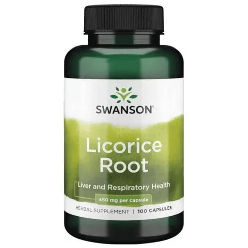 Swanson Licorice Root (Édesgyökér) 450mg - 100 db