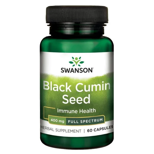 Swanson Black Cumin Seed (Feketekömény mag) 400 mg - 60 db